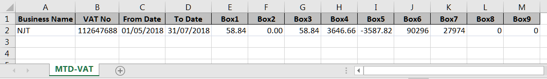 MTD Access Import Example